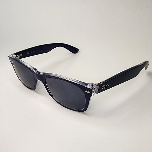 Ray Ban New Wayfarer (RB 2132) Blue Sun Glasses Size 52-18-145 - Picture 2 of 9